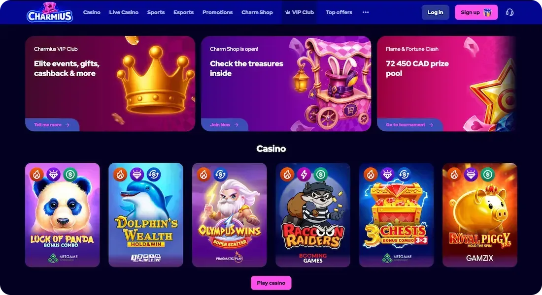 charmius casino site